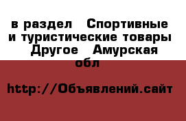  в раздел : Спортивные и туристические товары » Другое . Амурская обл.